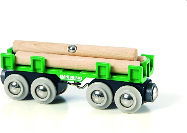 Vagon de marfă pentru transportul lemnului cu mecanism magnetic