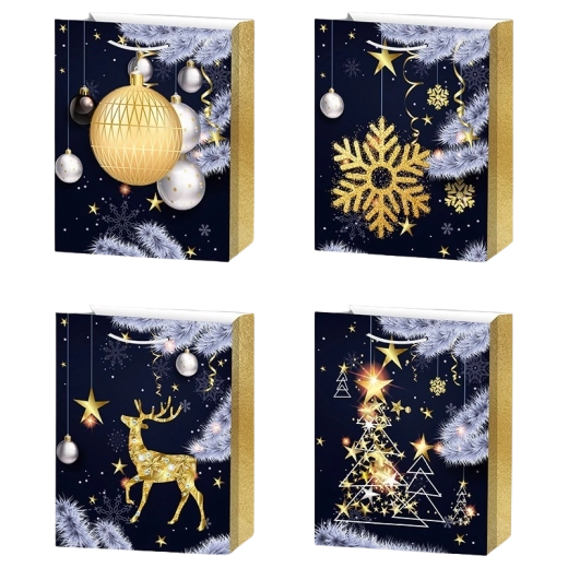 Pungă cadou S – urare de Crăciun