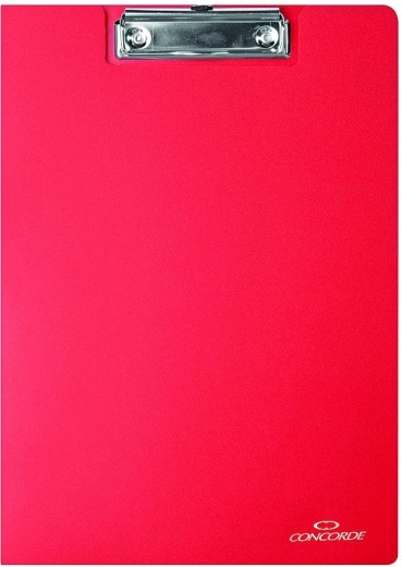 Mapă de scris cu clemă A4 roșie CONCORDE