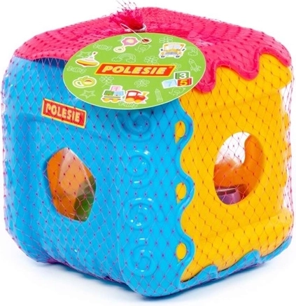 Sorter educativ colorat în formă de cub