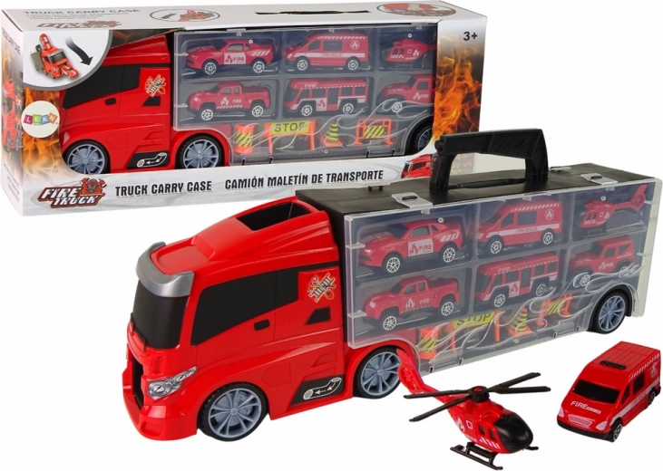 Set de camioane de pompieri