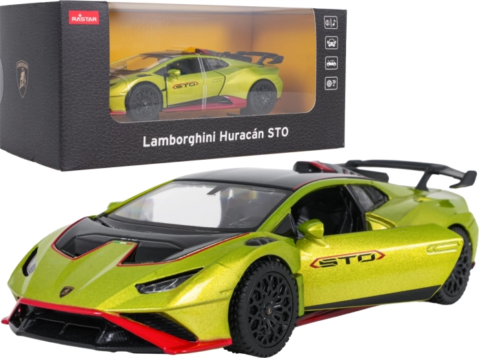Model metalic Lamborghini Huracán STO 1:32 verde RASTAR