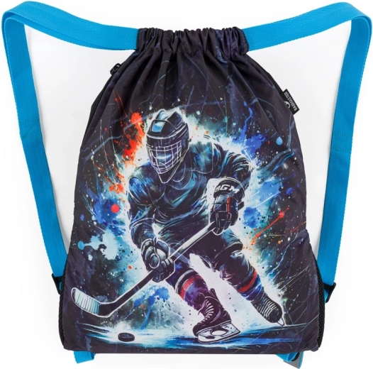 Săculeț școlar din material Bagmaster pentru încălțăminte de schimb și sport BETA 26 D – hochei