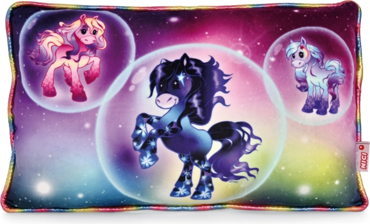 Pernă NICI Pony Starflower 43 × 25 cm verde