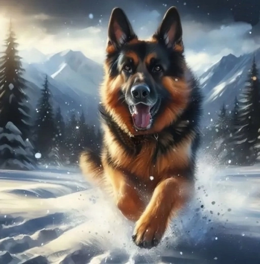 Norimpex pictură cu diamante mielușel în zăpadă 30 × 40 cm