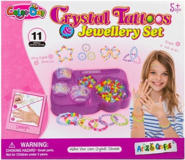 Set pentru realizarea brățărilor și tatuaje cu cristale - 1 bucată