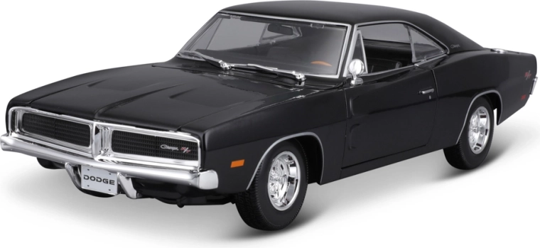 Maisto 1969 Dodge Charger R/T model auto negru 1:18
