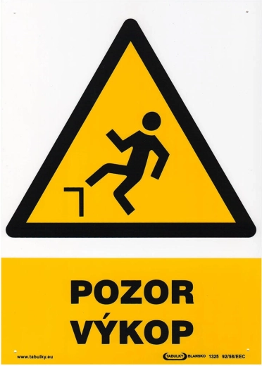 Tabelă de siguranță ATENȚIE SĂPĂTURĂ A4 plastic