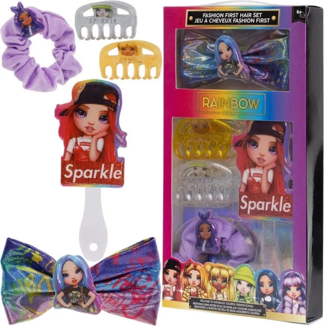 Set cadou de accesorii pentru păr RAINBOW HIGH pentru copii