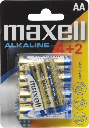 Baterii alcaline AA LR6 de 1,5 V, 6 bucăți