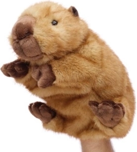 Mănușă-marionetă din pluș Capybara eco-friendly