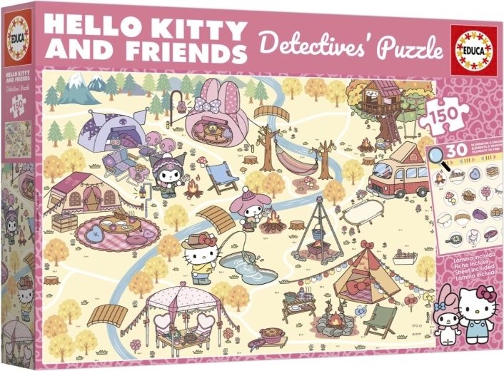Educa puzzle detectiv Hello Kitty & prietenii 150 de piese