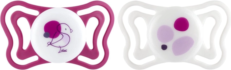 Chicco Physioforma Light suzete ortodontice din silicon, roz, 6–16 luni, 2 buc.