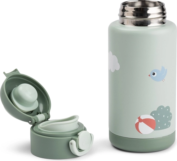 Done by Deer sticlă termo Playground verde 340 ml