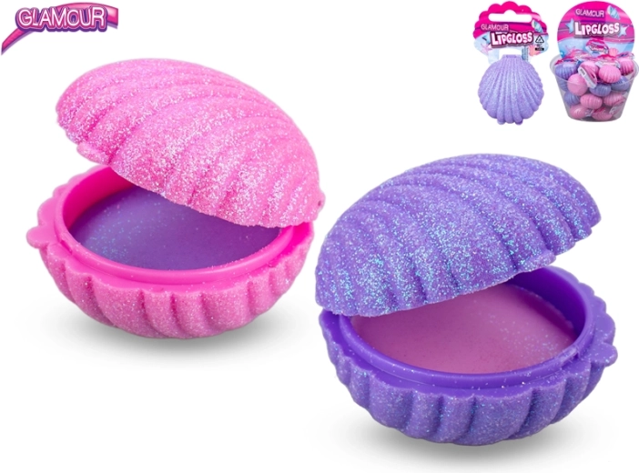 Luciu de buze Glamour în formă de scoică