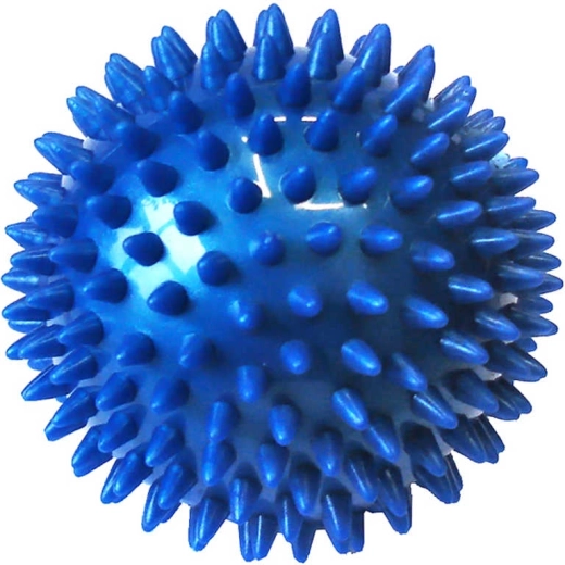 ACRA minge de masaj tip „arici” cu țepi 7,5 cm albastră - 1 bucată