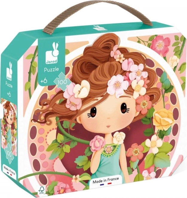 Puzzle în valiză inspirat de Mucha 100 de piese