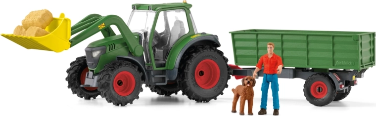 Tractor Schleich cu remorcă