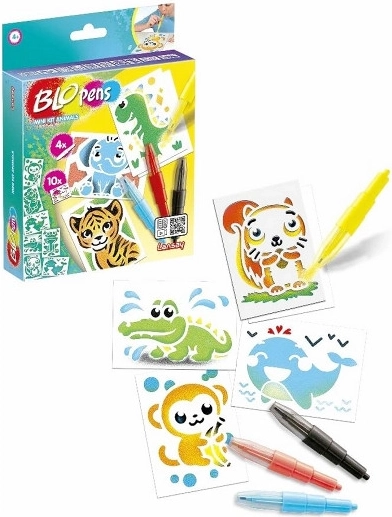 Blopens mini set animale – set creativ airbrush pentru copii