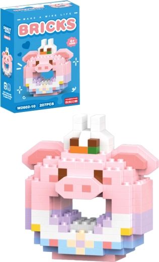 Set de construcție Porcușor Donut (207 piese)