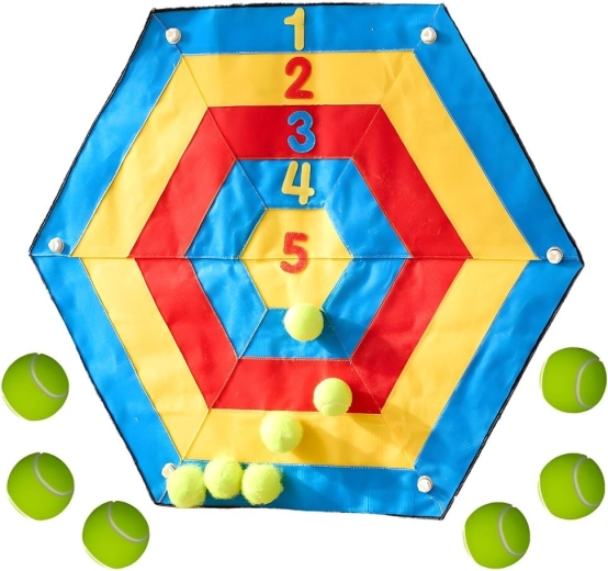 Masterkidz țintă hexagonală cu scai pentru aruncare și învățarea calculului