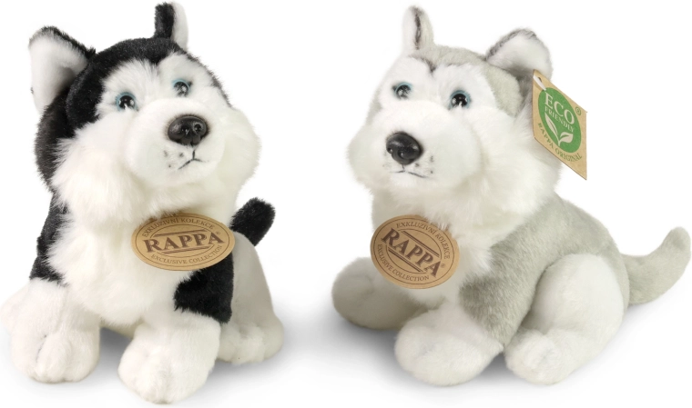 Câine husky de pluș 16 cm Eco-Friendly - 1 bucată