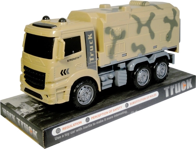 Camion militar cu mecanism cu volantă