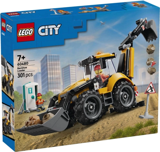LEGO City Excavator-încărcător galben