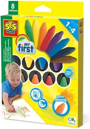 SES Creative My First creioane cerate – 8 culori