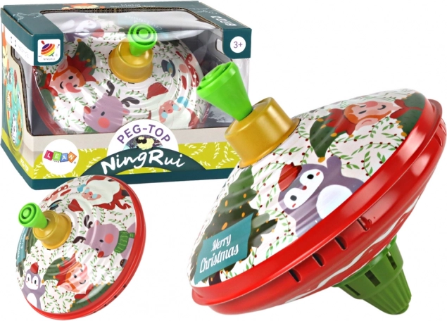 Tradițional zburător de metal cu motivul Moș Crăciun