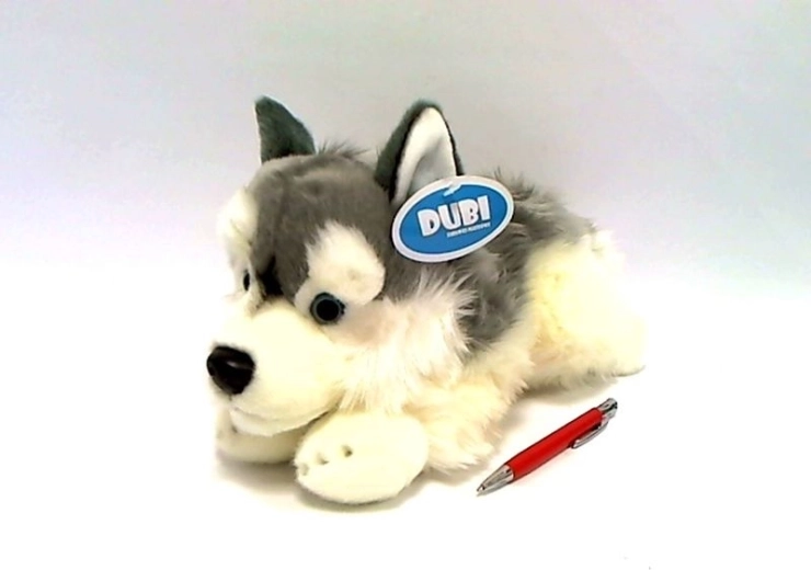 Câine de pluș Husky 30 cm