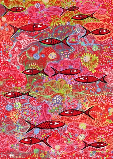 Puzzle ENJOY roșu intens 1500 piese