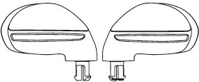 Oglinzi retrovizoare pentru mașinuța electrică pentru copii Bentley (stânga și dreapta) – set 2 buc.