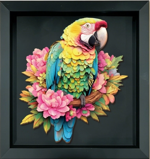 Puzzle din lemn 2Kids Toys Papagal