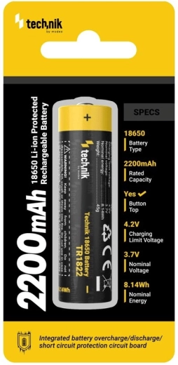 Technik TR1822 baterie reîncărcabilă 18650 2200 mAh 3,7 V
