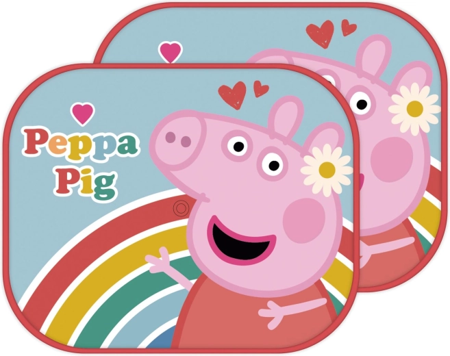Parasolare auto Peppa Pig pentru copii (2 buc)