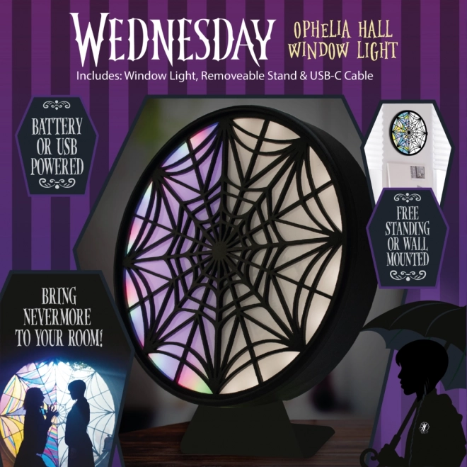 Lumina LED fereastră Wednesday