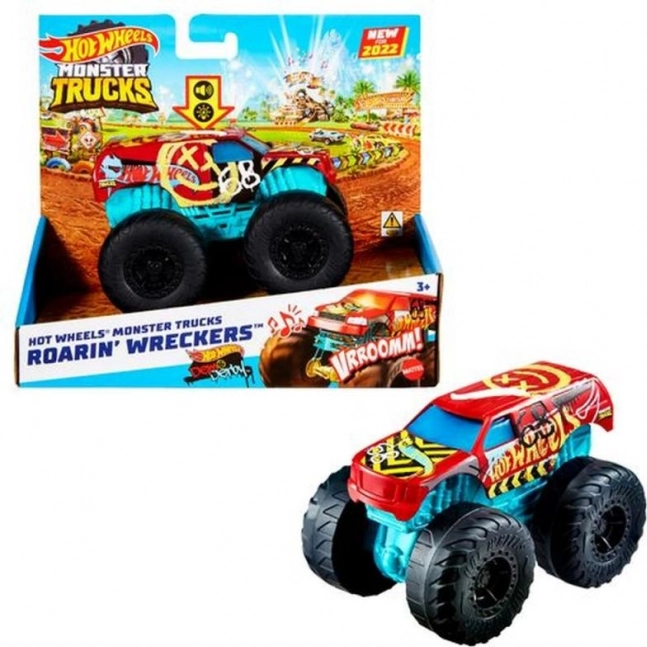 Hot Wheels Monster Trucks Race Ace cu efecte de sunet și lumini 1:43 – Bone