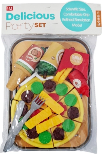 Set de bucătărie cu pizza și alimente pentru copii