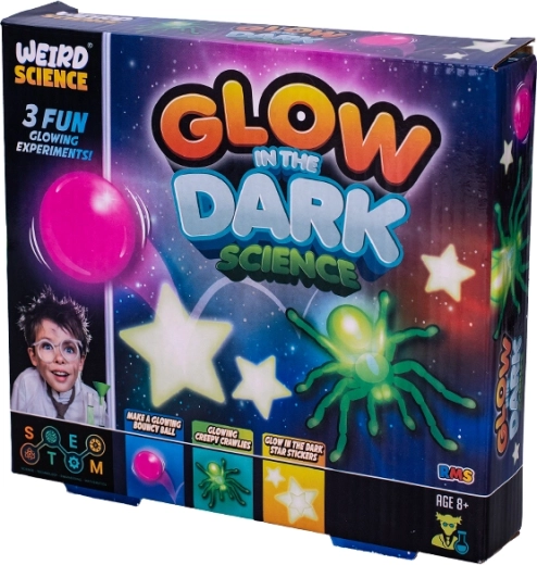 Set științific experimental care luminează în întuneric