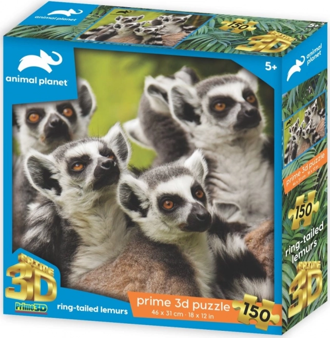 Puzzle 3D lemur – 150 piese