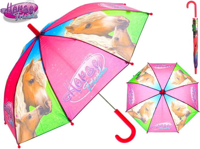 Umbrelă pentru copii Horse Friends 70 × 60 cm
