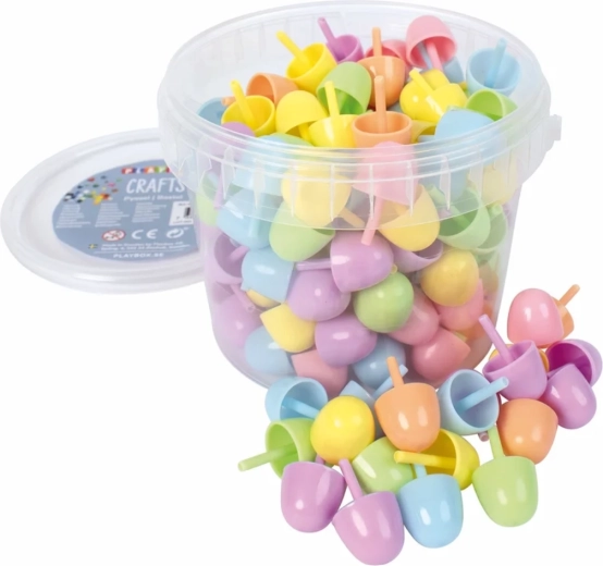 Mozaic cu ciupercuțe colorate Playbox 125 buc.