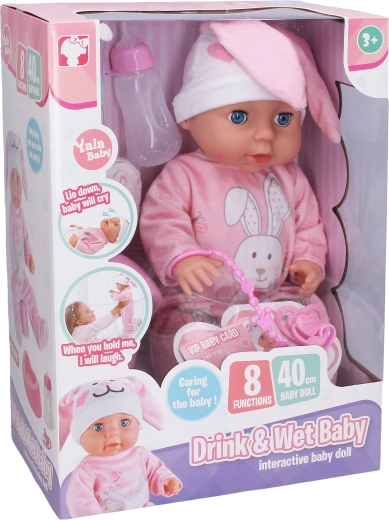 Bebeluș care face pipi cu efecte sonore, 40 cm
