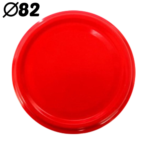 Capace filetate FI 82 cu 6 crestături, roșu (660 buc)