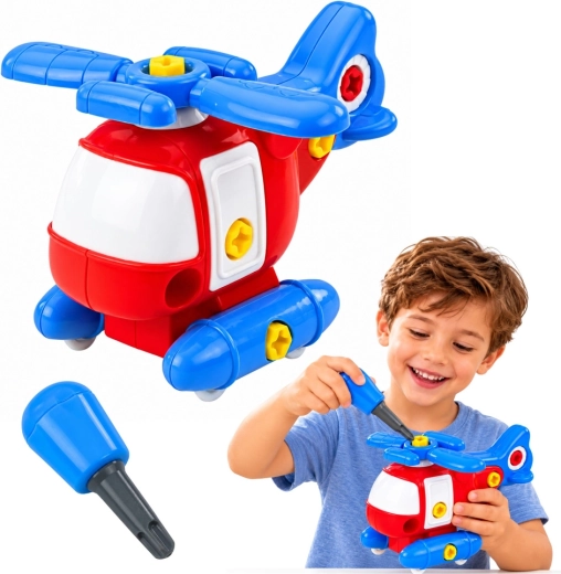 Elicopter cu șuruburi – set de construcție pentru copii