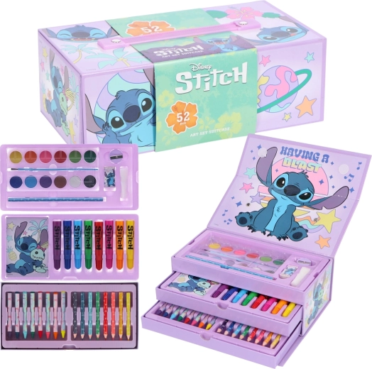 Trusă de desen în valiză Lilo și Stitch
