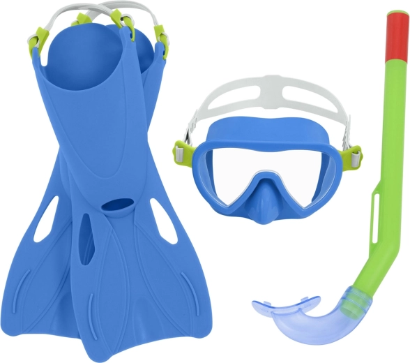 Set de snorkeling pentru copii BESTWAY – mască, snorkel și labe (măr. 24–27)