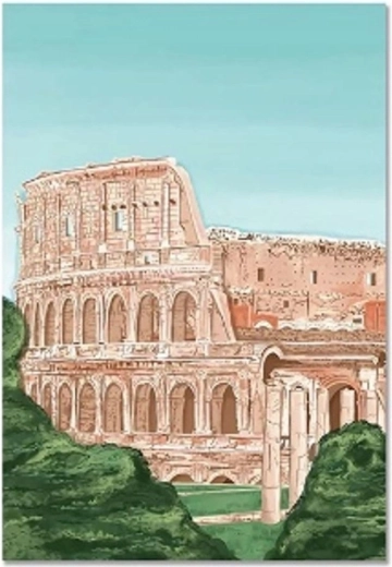 Norimpex Pictură după numere Roma Colosseumul 40 × 50 cm