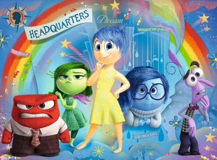 Puzzle Ravensburger Întors pe dos: Emoții XXL 100 de piese